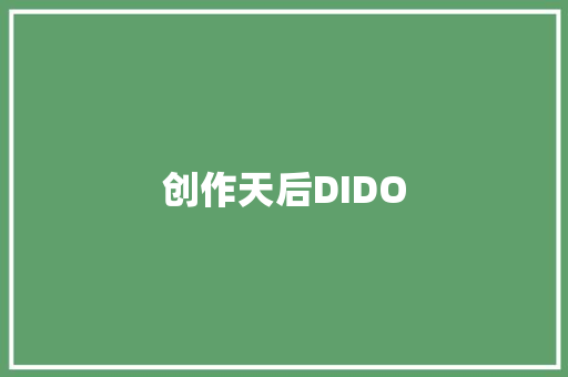 创作天后DIDO