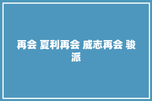 再会 夏利再会 威志再会 骏派