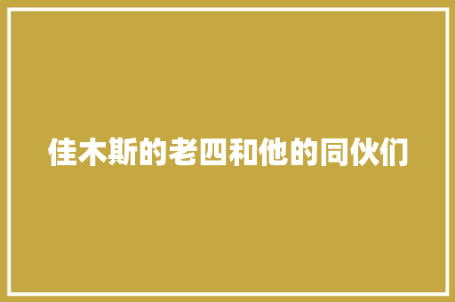 佳木斯的老四和他的同伙们