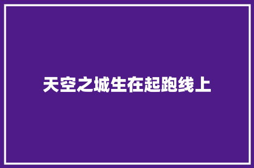 天空之城生在起跑线上