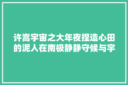 许嵩宇宙之大年夜捏造心田的泥人在南极静静守候与宇宙呼应