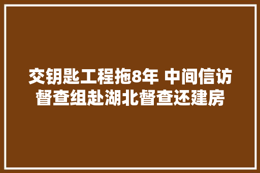 交钥匙工程拖8年 中间信访督查组赴湖北督查还建房