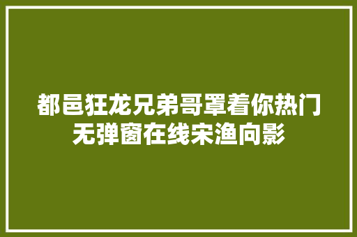 都邑狂龙兄弟哥罩着你热门无弹窗在线宋渔向影