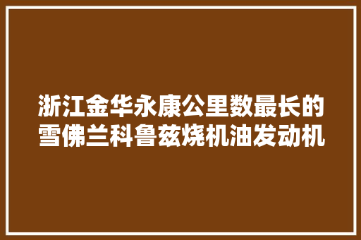 浙江金华永康公里数最长的雪佛兰科鲁兹烧机油发动机大年夜修一次搞定