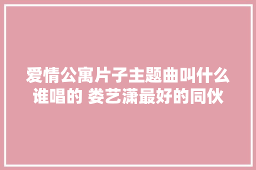爱情公寓片子主题曲叫什么谁唱的 娄艺潇最好的同伙在身边歌词